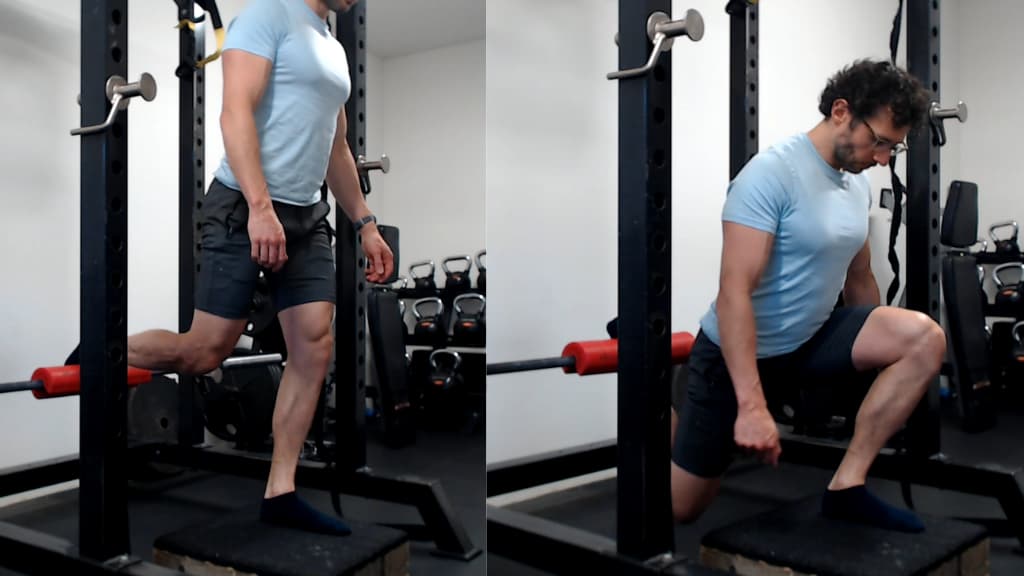 bulgarian split squat front foot elevated