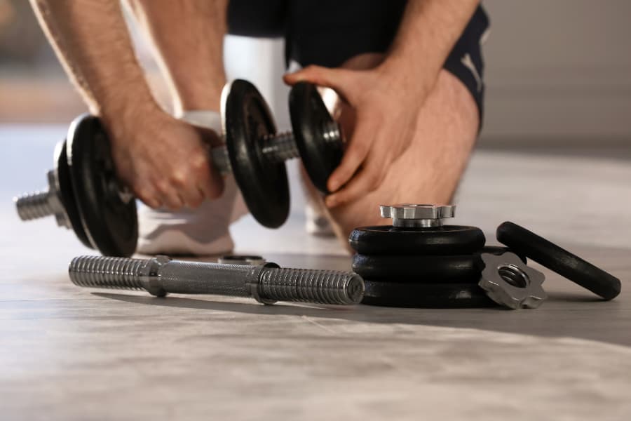 verstelbare dumbell voor thuis