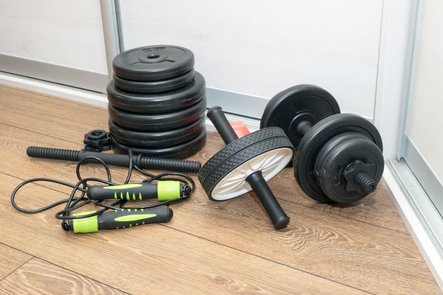 klein fitness materiaal thuis